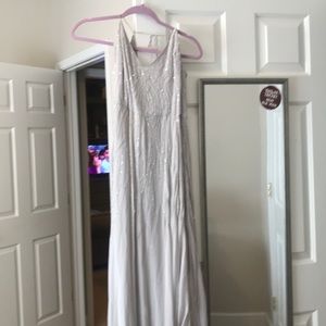 Long grey dress, only worn once!!!
